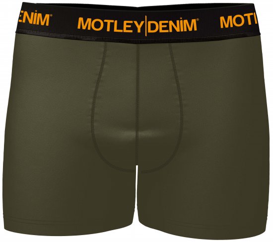 Motley Denim Amsterdam Boxershorts Dark Khaki 2-pack - Donje rublje & kupaće hlače - muške donje rublje veliki brojevi
