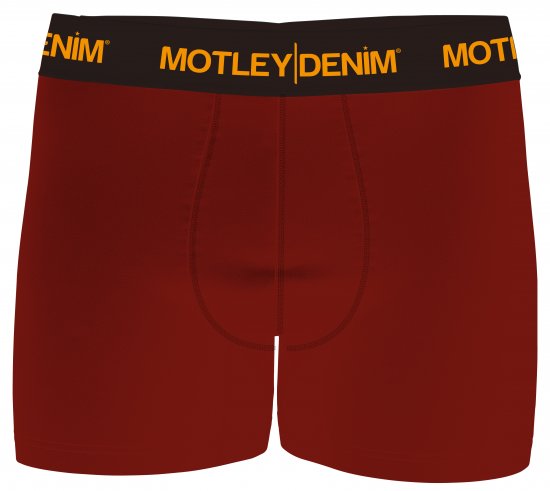 Motley Denim Amsterdam Boxershorts Red 2-pack - Donje rublje & kupaće hlače - muške donje rublje veliki brojevi