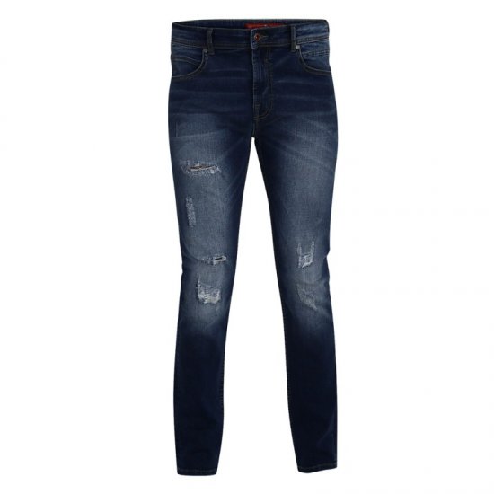 D555 Asher 1959 Stretch Jeans with rips - Traperice & hlače - Muške Traperice i Hlače Veliki Brojevi