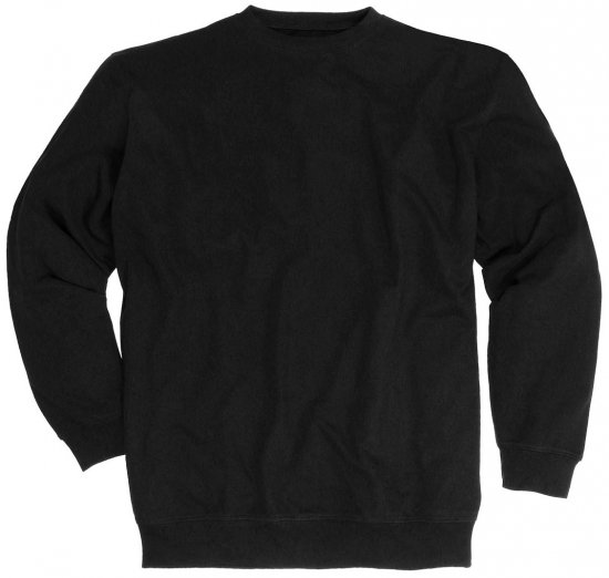 Adamo Athen Crew neck Sweatshirt Black - Puloveri & Dukserice - Muške Puloveri & dukserice veliki brojevi