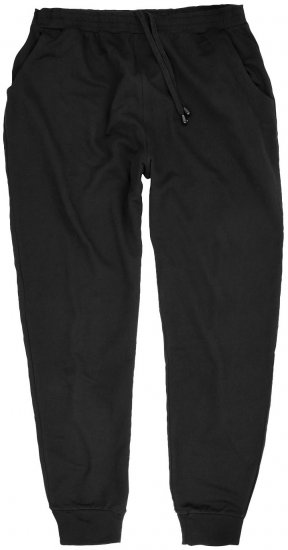 Adamo Athen Sweatpants with Cuffs Black - Sportske hlače & kratke - Muške Trenirke Veliki Brojevi