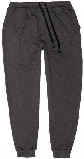 Adamo Athen Sweatpants with Cuffs Charcoal - Sportske hlače & kratke - Muške Trenirke Veliki Brojevi