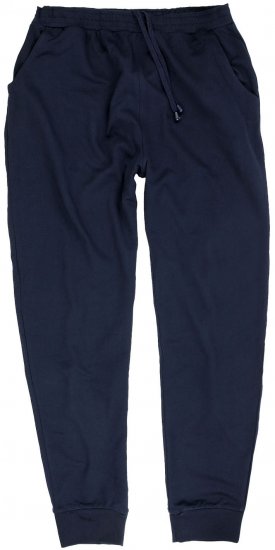 Adamo Athen Sweatpants with Cuffs Navy - Sportske hlače & kratke - Muške Trenirke Veliki Brojevi