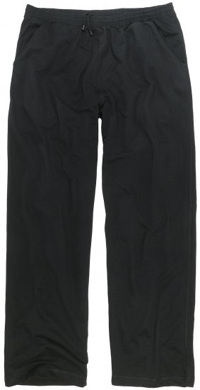 Adamo Athen Sweatpants with Open Hem Black - Sportske hlače & kratke - Muške Trenirke Veliki Brojevi