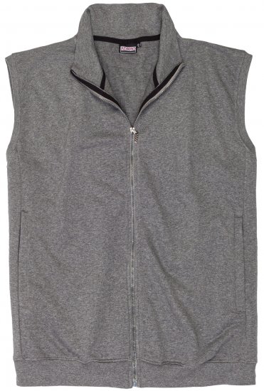 Adamo Athen Sweatvest Full Zipper Grey - Puloveri & Dukserice - Muške Puloveri & dukserice veliki brojevi