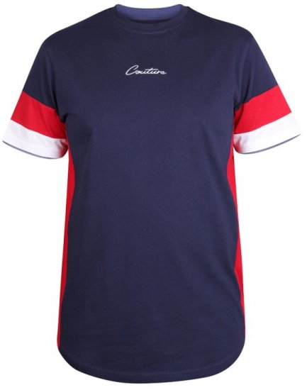 D555 Baker T-shirt Navy - Majice Kratkih Rukava - Muške Majice Kratkih Rukava Veliki Brojevi 