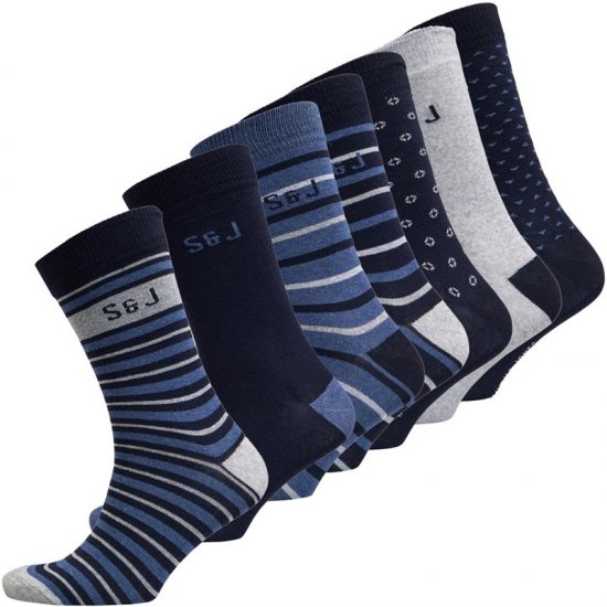Smith & Jones Benji 7-pack Socks - Donje rublje & kupaće hlače - muške donje rublje veliki brojevi