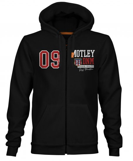 Motley Denim Berwick Hoodie Black - Puloveri & dukserice - Muške Puloveri & dukserice veliki brojevi