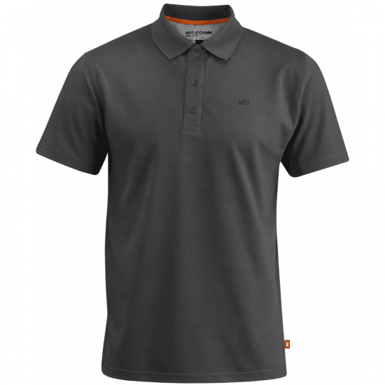 Motley Denim Bratislava Polo Charcoal - Polo majice - Muške Polo Majice Veliki Brojevi