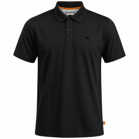 Motley Denim Bratislava Polo Black - Polo majice - Muške Polo Majice Veliki Brojevi