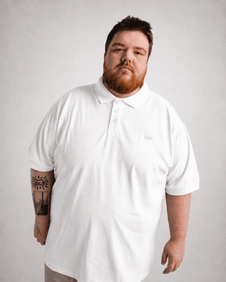 Motley Denim Bratislava Polo White - Polo majice - Muške Polo Majice Veliki Brojevi