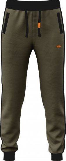 Motley Denim Bremen Sweatpants Dark Khaki/Black - Sportske Hlače & Kratke - Muške Trenirke Veliki Brojevi