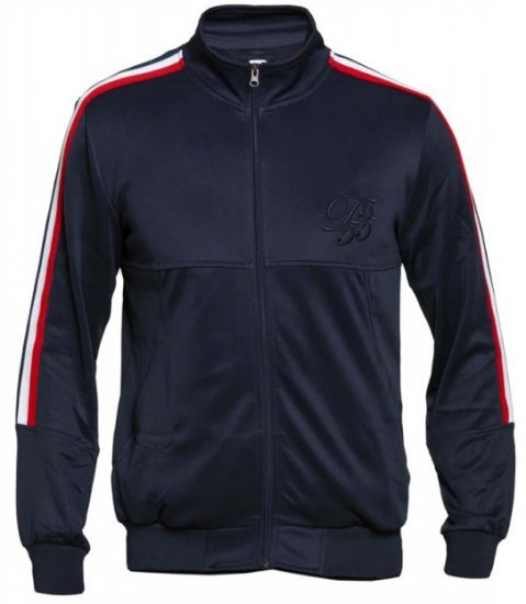 D555 Brookes Couture Zip Up Navy - Puloveri & dukserice - Muške Puloveri & dukserice veliki brojevi