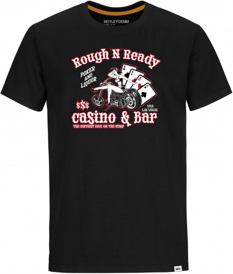 Motley Denim BROOKVILLE T-shirt Black - Majice Kratkih Rukava - Muške Majice Kratkih Rukava Veliki Brojevi 