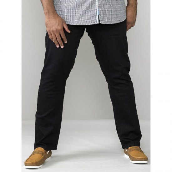 D555 Claude Stretch Jeans Black TALL SIZES - MUŠKA ODJEĆA MT-6XLT - Odjeća za Visoke Muškarce