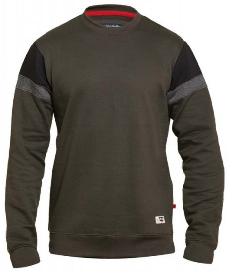 D555 Clermont Sweatshirt Khaki - Puloveri & dukserice - Muške Puloveri & dukserice veliki brojevi