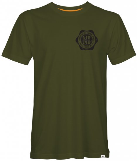 Motley Denim Coventry T-shirt Dark Khaki - Majice Kratkih Rukava - Muške Majice Kratkih Rukava Veliki Brojevi 