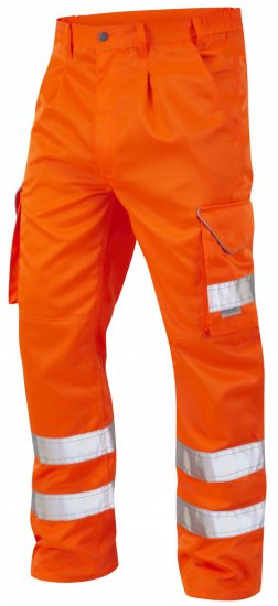 Leo Bideford Cargo Pants Hi-Vis Orange - Radna odjeća - Radna Odjeća Veliki Brojevi