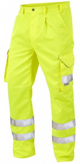Leo Bideford Cargo Pants Hi-Vis Yellow - Radna odjeća - Radna Odjeća Veliki Brojevi