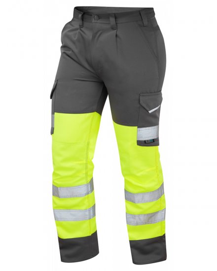 Leo Bideford Cargo Pants Hi-Vis Yellow/Grey - Radna odjeća - Radna Odjeća Veliki Brojevi