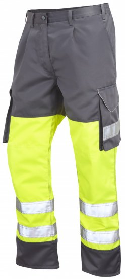 Leo Bideford Cargo Pants Hi-Vis Yellow/Grey - Radna odjeća - Radna Odjeća Veliki Brojevi