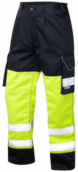 Leo Bideford Cargo Pants Hi-Vis Yellow/Navy - Radna odjeća - Radna Odjeća Veliki Brojevi