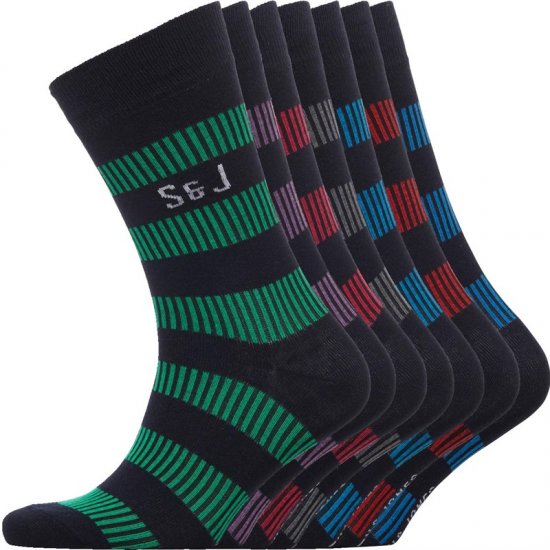 Smith & Jones Dasher 7-pack Socks - Donje rublje & kupaće hlače - muške donje rublje veliki brojevi