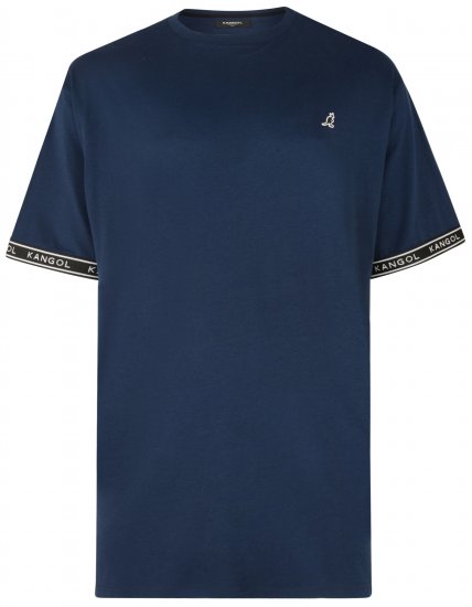 Kangol Descend T-shirt Navy - Majice Kratkih Rukava - Muške Majice Kratkih Rukava Veliki Brojevi 