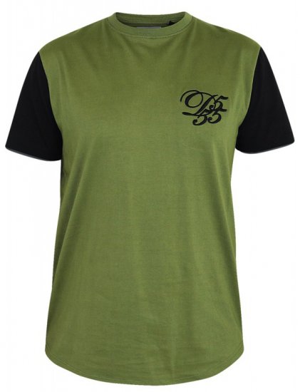 D555 Demarcus Couture T-shirt Khaki - Majice Kratkih Rukava - Muške Majice Kratkih Rukava Veliki Brojevi 