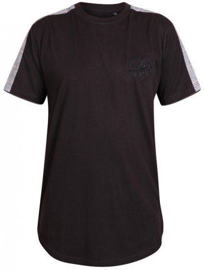 D555 Diaz T-shirt Black - Majice Kratkih Rukava - Muške Majice Kratkih Rukava Veliki Brojevi 