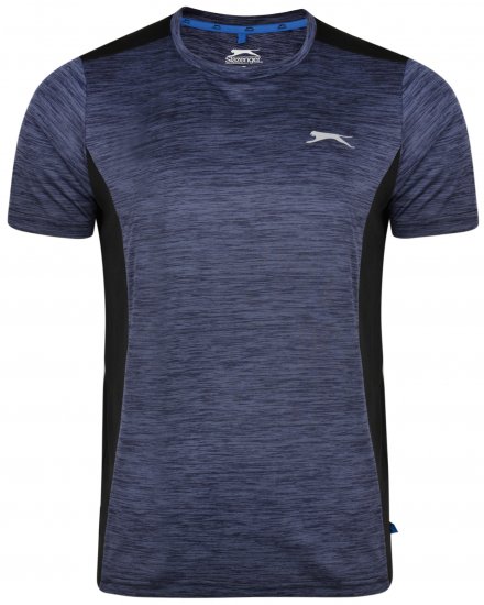 Slazenger Drew T-shirt Navy - Majice Kratkih Rukava - Muške Majice Kratkih Rukava Veliki Brojevi 