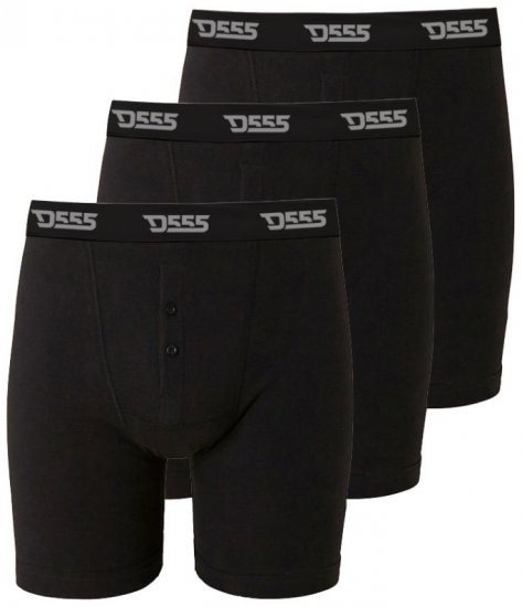 D555 Driver Boxershorts 3-pack Black - Donje rublje & kupaće hlače - muške donje rublje veliki brojevi