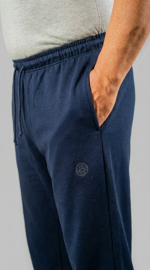 20 Nodi Grecale Stretch Fleece Cotton Sports Pants with Enzyme and Soft Touch Treatment Navy - Sportske hlače & kratke - Muške Trenirke Veliki Brojevi