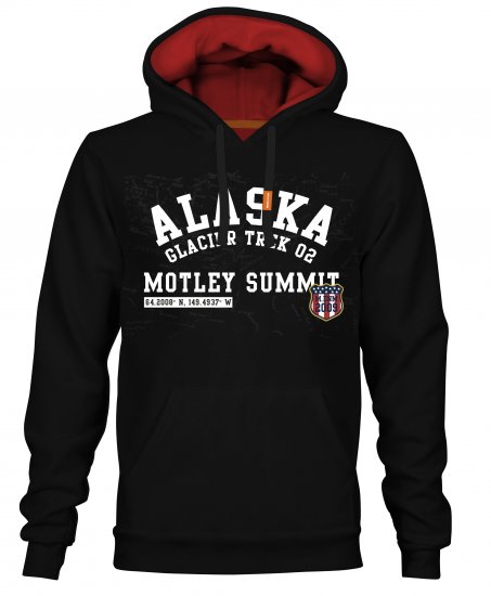 Motley Denim Elland Hoodie Black - Puloveri & dukserice - Muške Puloveri & dukserice veliki brojevi
