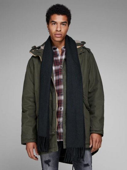 Jack & Jones Solid Šal Crna - Šalovi - 