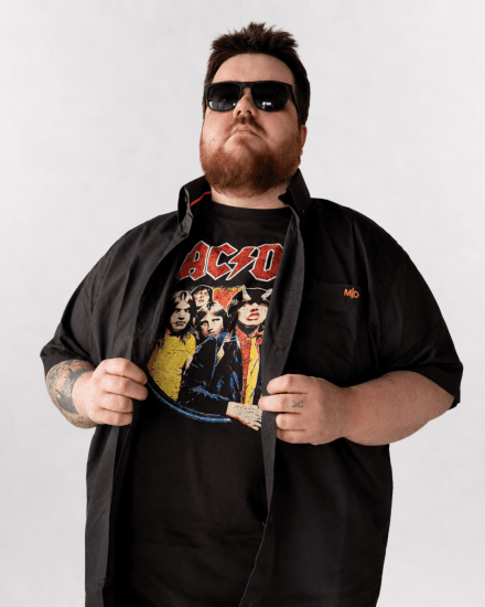 D555 Hugh Official ACDC Highway To Hell Majica s Otiskom Crna - Majice Kratkih Rukava - Muške Majice Kratkih Rukava Veliki Brojevi 