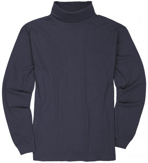 Adamo Fabio Comfort fit Turtleneck Long sleeve T-shirt Charcoal - Majice Kratkih Rukava - Muške Majice Kratkih Rukava Veliki Brojevi 