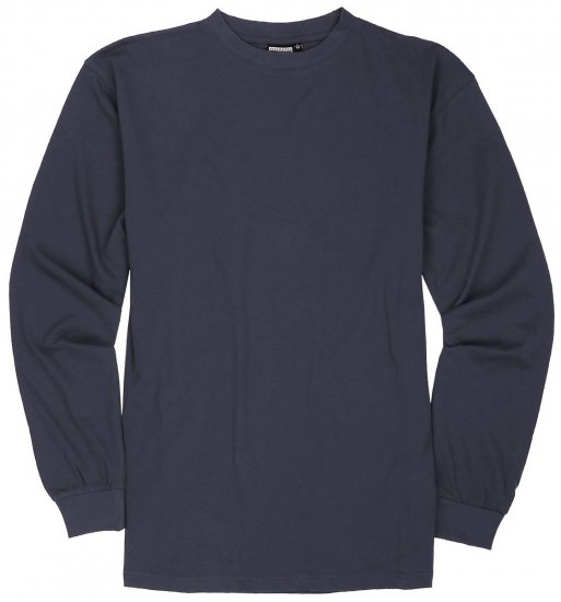 Adamo Floyd Comfort fit Long sleeve T-shirt Charcoal - Majice Kratkih Rukava - Muške Majice Kratkih Rukava Veliki Brojevi 