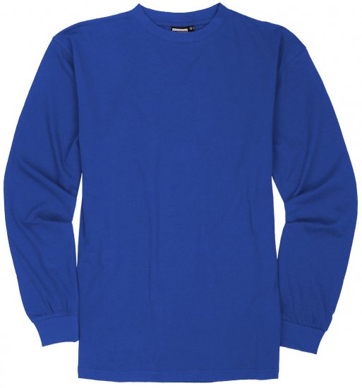 Adamo Floyd Comfort fit Long sleeve T-shirt Royal Blue - Majice Kratkih Rukava - Muške Majice Kratkih Rukava Veliki Brojevi 