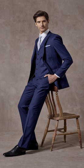 Skopes Kennedy Suit pants Royal Blue - Traperice & hlače - Muške Traperice i Hlače Veliki Brojevi