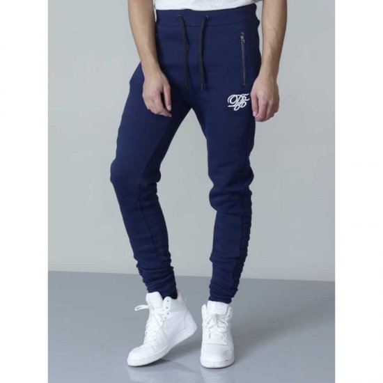 D555 Javier Fashion Sweatpants Navy - Sportske hlače & kratke - Muške Trenirke Veliki Brojevi