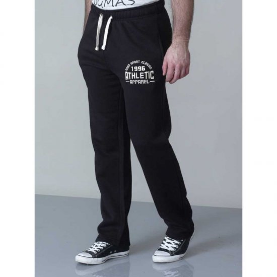 D555 Tony Sweatpants Black - Sportske hlače & kratke - Muške Trenirke Veliki Brojevi