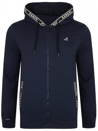Kangol Foray Hoodie Navy - Puloveri & dukserice - Muške Puloveri & dukserice veliki brojevi