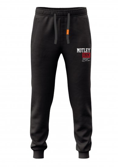 Motley Denim Glasgow Sweatpants Black - Sportske hlače & kratke - Muške Trenirke Veliki Brojevi