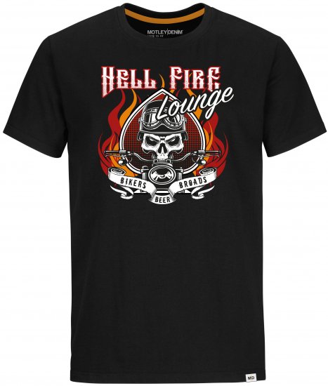 Motley Denim T-shirt Grand Black - Majice Kratkih Rukava - Muške Majice Kratkih Rukava Veliki Brojevi 