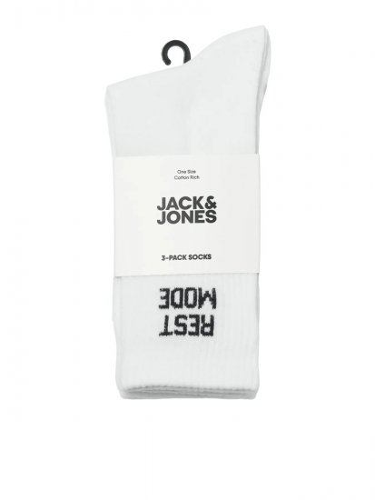 Jack & Jones Power Statements Teniske čarape Bijela 3-pack - Donje rublje & kupaće hlače - muške donje rublje veliki brojevi