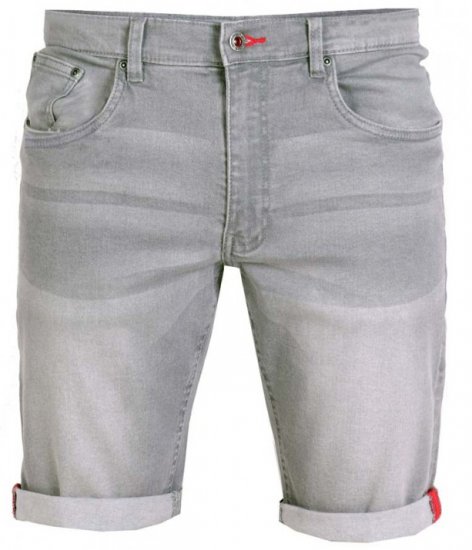D555 Griffin Denim Shorts Grey - Kratke hlače - Muške Kratke Hlače Veliki Brojevi 