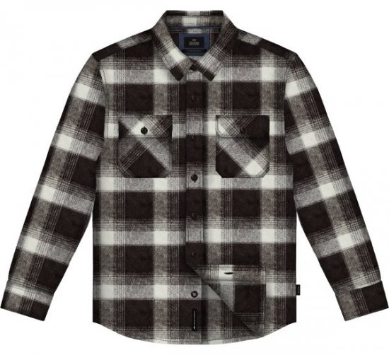 Double Outfitters GS-5233 Flanelska košulja Smeđa/bež - Košulje - Muške Košulje Veliki Brojevi