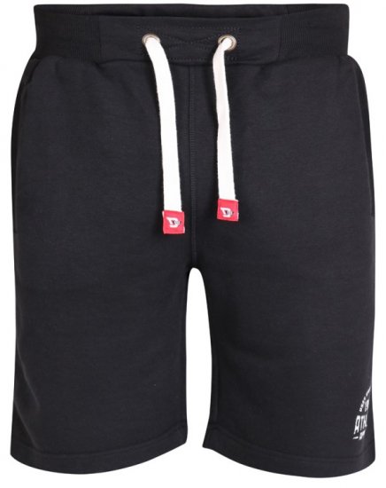 D555 Harvey Fleece Shorts Black - Sportske hlače & kratke - Muške Trenirke Veliki Brojevi