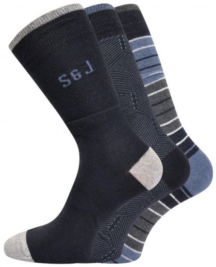 Smith & Jones Hessa 3-pack Socks (46-49) - Donje rublje & kupaće hlače - muške donje rublje veliki brojevi